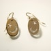 Celestial Gold earrings, moon and star, winter night sky