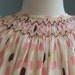 Hand Smocked Bishop Dress / Ice Cream Print size 6 months , ready to ship