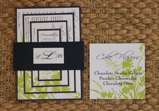 Digital Tropical Invitation Templates (colors of choice)-5 templates