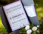 Digital Vintage Invitation Template Package (Includes 4 templates) -Colors of Choice