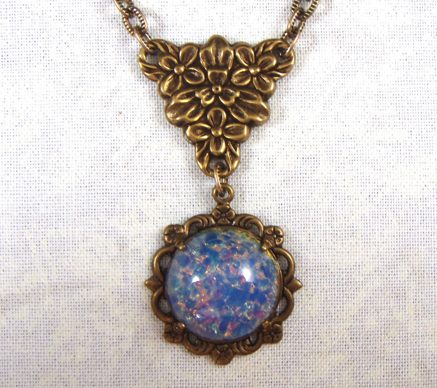Blue Opal Necklace