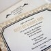 Art Deco - Custom Letterpress Wedding Invitation Set - French Vintage