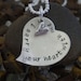 I Carry Your Heart Hand Stamped Necklace