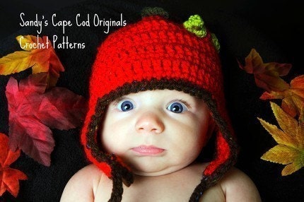 3 Fun Versions of an EarFlap Hat for Infants to Adult sizes PDF 282