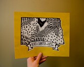 North Dakota State Bird- Western Meadowlark 8 x 10 Print