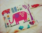 Juicy Jungle - 7x9 Sweet Bobbins Wet Bag - SEAM SEALED - Snap Strap - Boutique Quality