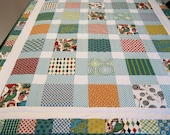 Quilt featuring vintage clowns at the circus all hand quilted