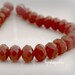 Opaque Brick Red 8x6mm Faceted Rondelle Crystal Beads (Qty 12) Rondelle Faceted Rondelles ID