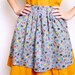 Adorable 1950s Mod Gray Artist Apron With Paintbrushes, Easels, Paint & More