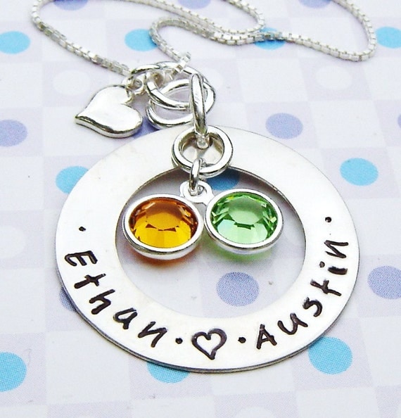 SALES -  Women necklace- Personalized jewelry - handstamped mother necklace