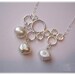 SALE - FREE SHIPPING Cloud necklace, sterling silver