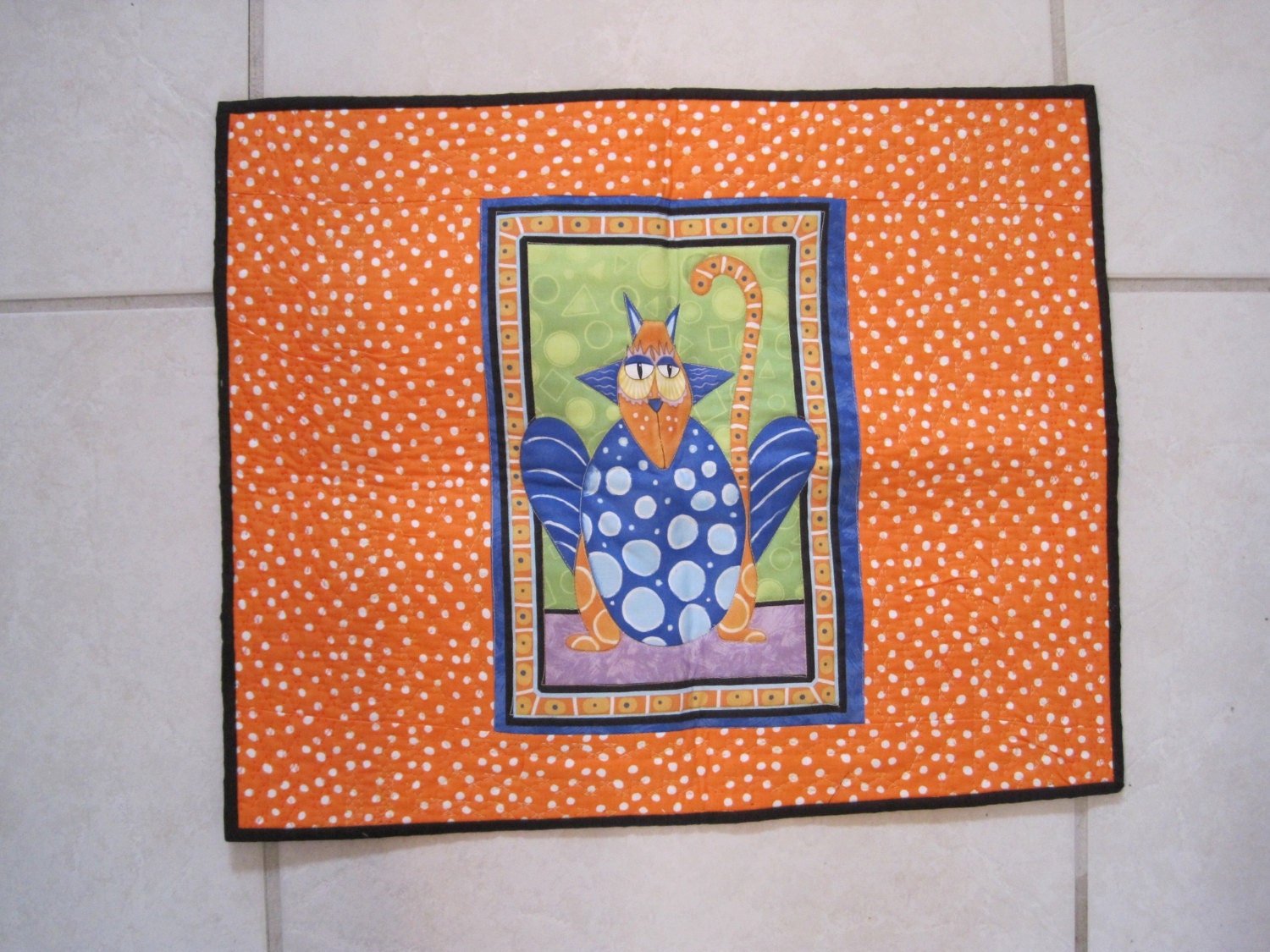 Quilted Cat Mat or Cat Blanket - cm6