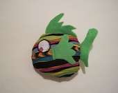 Filled to the Gills with Catnip - Fish Cat Toy Filled with Organic Catnip - F7-11