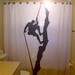 Rock Climber Shower Curtain Climb rope mountain bathroom decor kids bath cliff wall formations top roping lead rappelling abseiling down