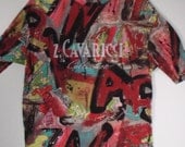 Z. Cavaricci men's tshirt t-shirt 80s graffiti punk pop art breakdance New York street style 40 42 Medium