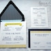 Nautical Wedding Invitation Suite (Sample) in blue and yellow