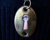 Peek-a-boo Vintage Key Hole Necklace