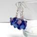 Handmade lampwork earrings and pendant Colorful Drops