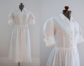 V I  N T A G E Sweet Idyll Eyelet frock