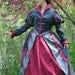 CUSTOM Tudor Court Renaissance High Collared Riding Dress Outfit Costume- 4 pieces include 2 skirts, jacket and hat