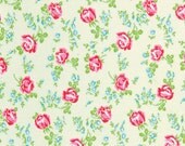 Tanya Whelan, Sugar Hill, SCATTERED MINI ROSES in Ivory, 1/2 Yard