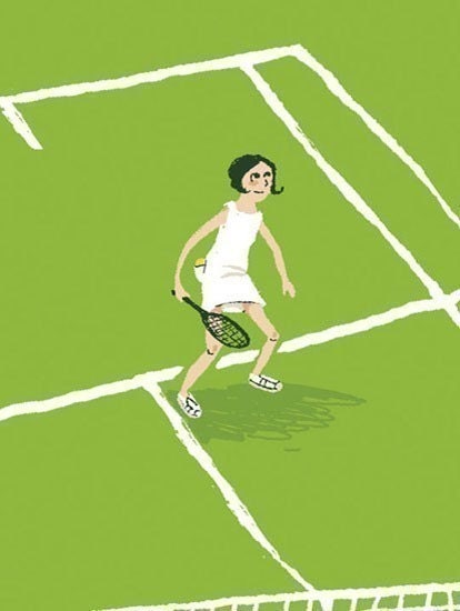 Heather Ross, Munki Munki, TENNIS, 1 Front Panel