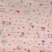 Japanese, Home Sweet Home on Pale Pink, Fat Quarter