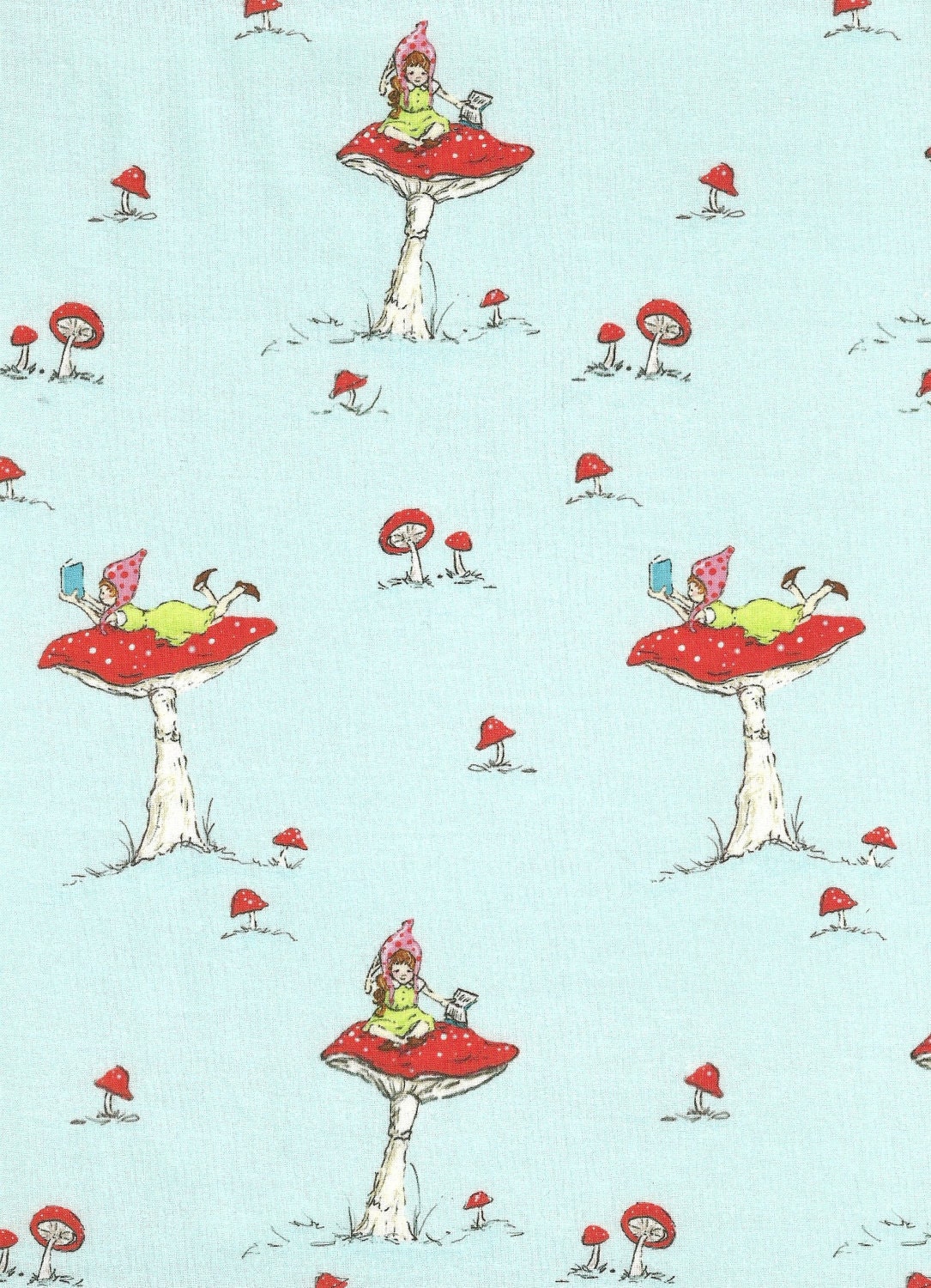 Ariel Eldridge for Sew Deerly Loved, Minature Forest, TINY READER, Fat Quarter