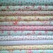 Japanese, Lecien ANTIQUE FLOWER in PASTEL, Fat Quarter Bundle of 13