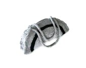 Crochet Bag, Clutch, Colorful, Gray, Black,  Shabby, Chic, Circle, Striped, Trendy,Romantic, Summer, Striped Handbag, Retro,
