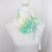 Cowl, Neckwarmer in Fresh Spring colors, Green, Cream, Yellow