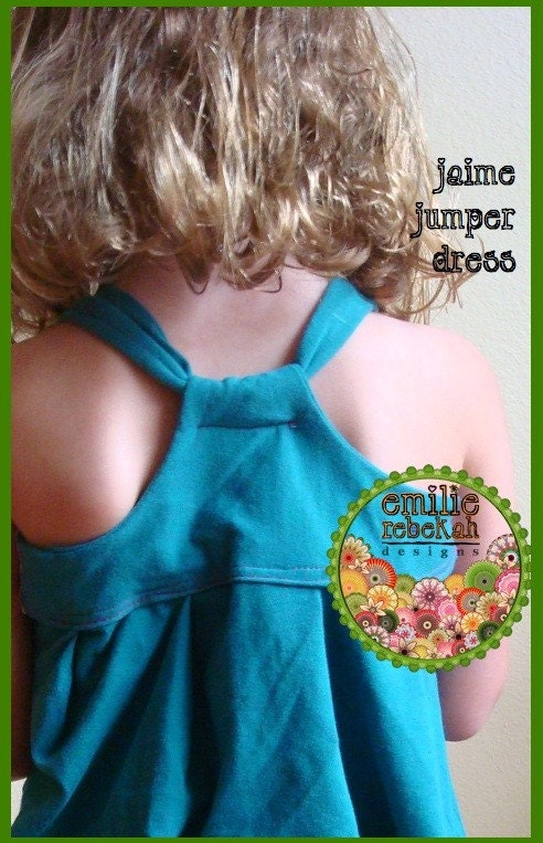 Easy Sewing Pattern Jaime Jumper Dress or Shirt by emilierebekah