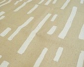 Hand-printed hemp by Ink and Spindle - Chalk - fat quarter