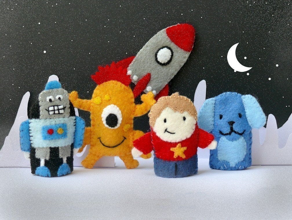 Blast Off - Finger Puppet Set (5 puppets)