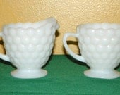 Vintage Anchor Hocking, Cream and Sugar, Simply Perfect