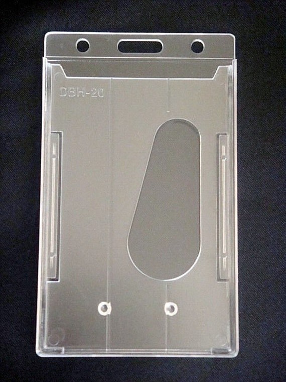 Vertical Hard Plastic Multi Card ID Badge Holder A1P By Twpmango