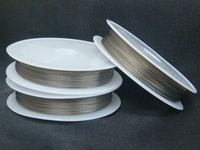 Tiger Tail Beading Wire...160 Feet... 0.38mm... Silver