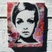 Twiggy mixed media on CANVAS