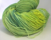Cat Grass - The Cat Returns Tribute Series - Hand Dyed Bamboo and  Cotton Sock Yarn- Vegan Friendly - 529 yds