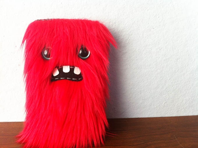 Red iPhone Monster Sleeve
