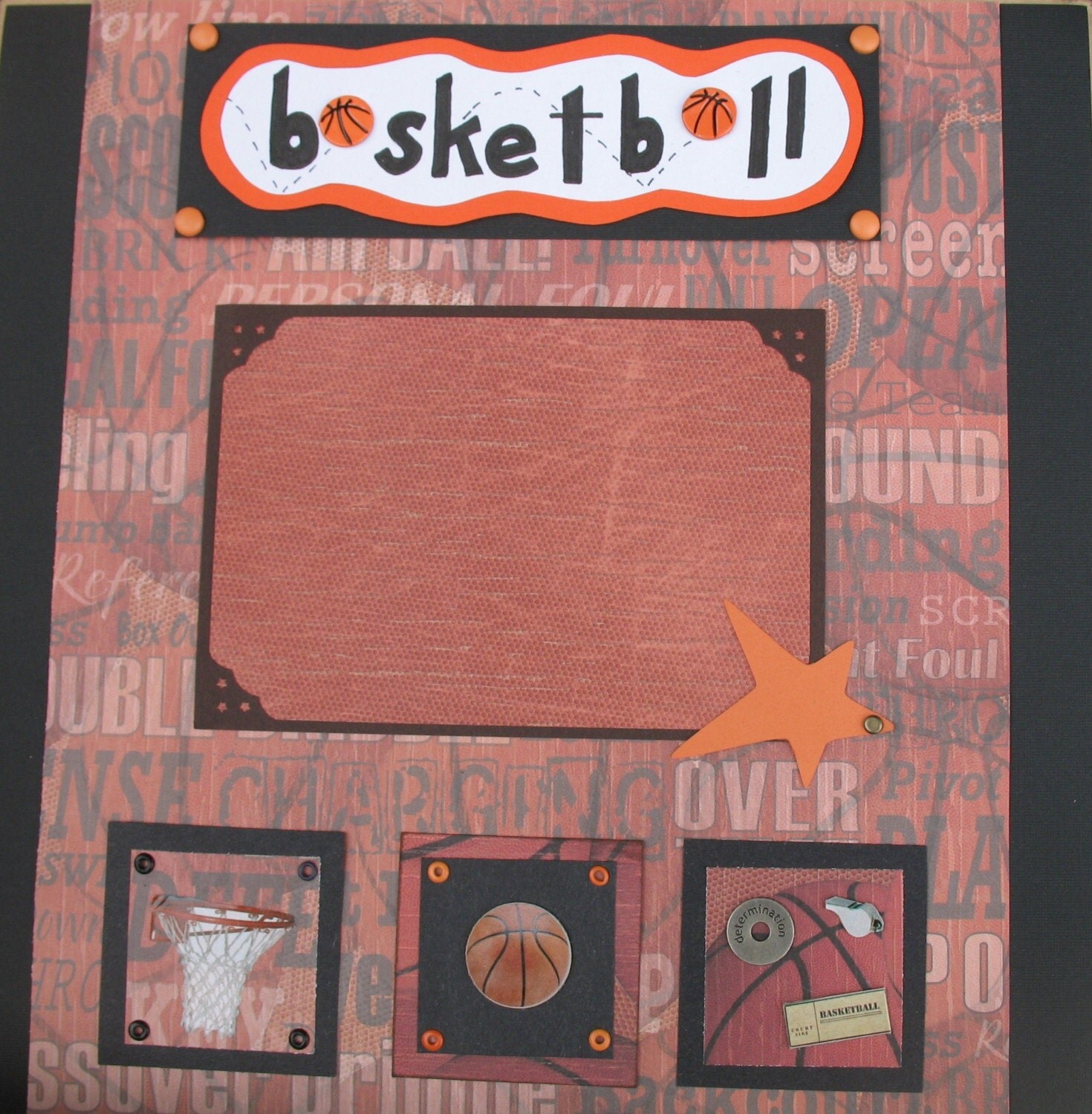 Basketball Scrapbook Pages