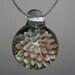 Glass Pendant Handblown Lampwork Boro Silver Fumed Implosion Pendant