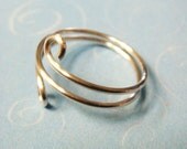 Sterling Silver Wire Wrapped Ring or Toe Ring