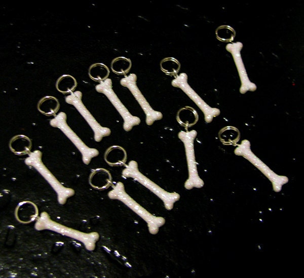 Glitter Bone Dread Beads