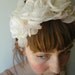 Antique roses wedding gorgeous romance feminine creme pearl light pink headband