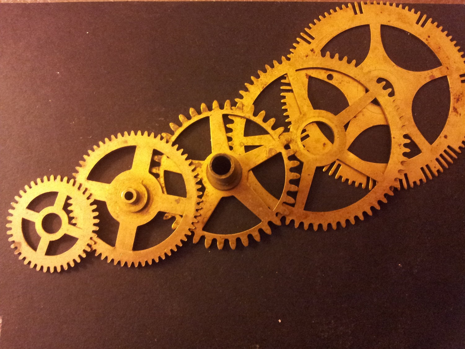 Extra large brass steampunk gears by MiniCupcakeCouture on Etsy