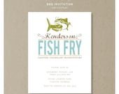 fish fry  :  barbeque invitation set