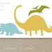 prehistoric dinosaur : birthday invitation set