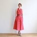 Vintage red and white polka-dot shirt dress