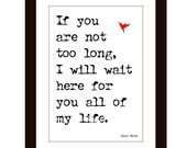 Romance Art Print Wall Decor Valentine Oscar Wilde Quote Digital Typography